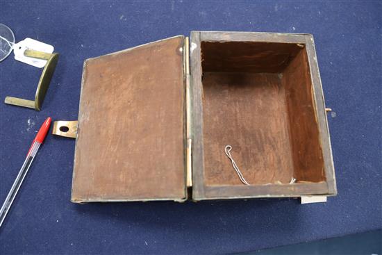 John Pearson. An Arts & Crafts Newlyn copper casket, 7 x 5.5in. H.4in.